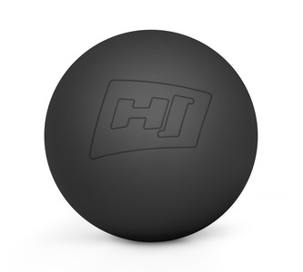 Massageball aus Silikon 63mm - Schwarz