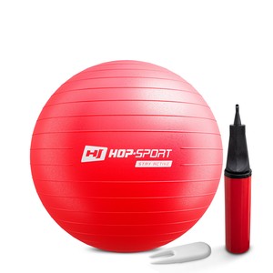 Gymnastikball 55cm mit Luftpumpe - Rot