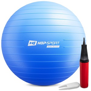 Gymnastikball 70cm mit Luftpumpe - Blau