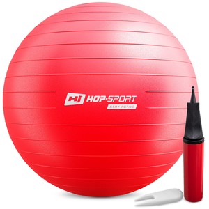 Gymnastikball 75cm mit Luftpumpe - Rot