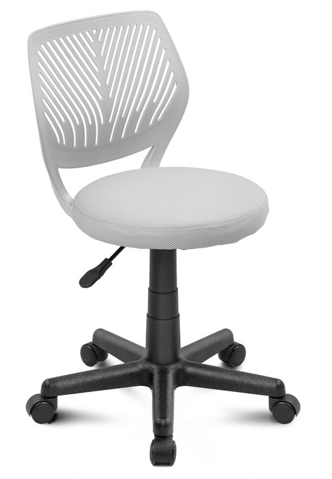 Bürostuhl Smart mit runder Sitzfläche - Grau