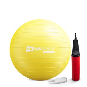 Gymnastikball 55cm mit Luftpumpe - Gelb