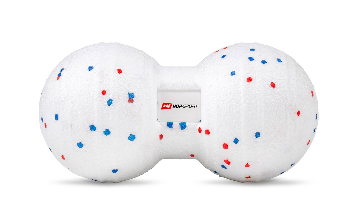 Duo-Massageball aus EPP 80 mm weiß