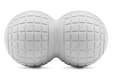 Duo-Massageball aus EVA 10,5 cm grau 
