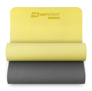 Yogamatte TPE 0,6cm -Gelb/Grau