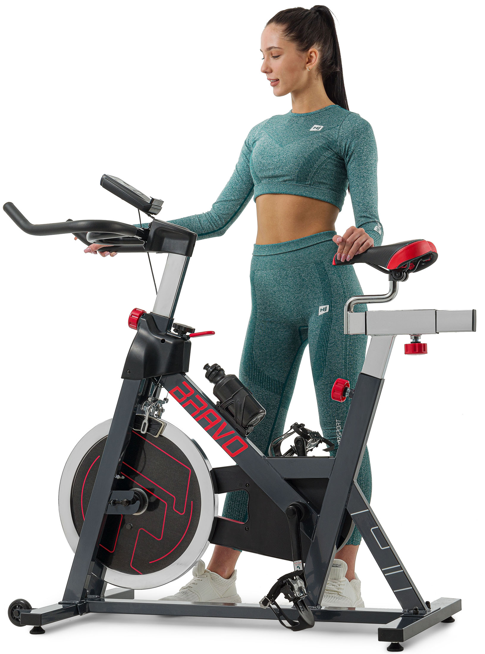 Indoor Cycle Bravo von Hop-Sport Indoorcycling Heimtrainer Speedbike Bluetooth 