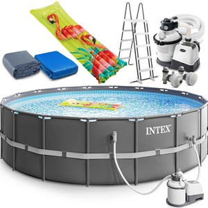 INTEX Ultra Frame 26330 Swimming Pool 549x132 cm Schwimmbecken Stahlrahmen