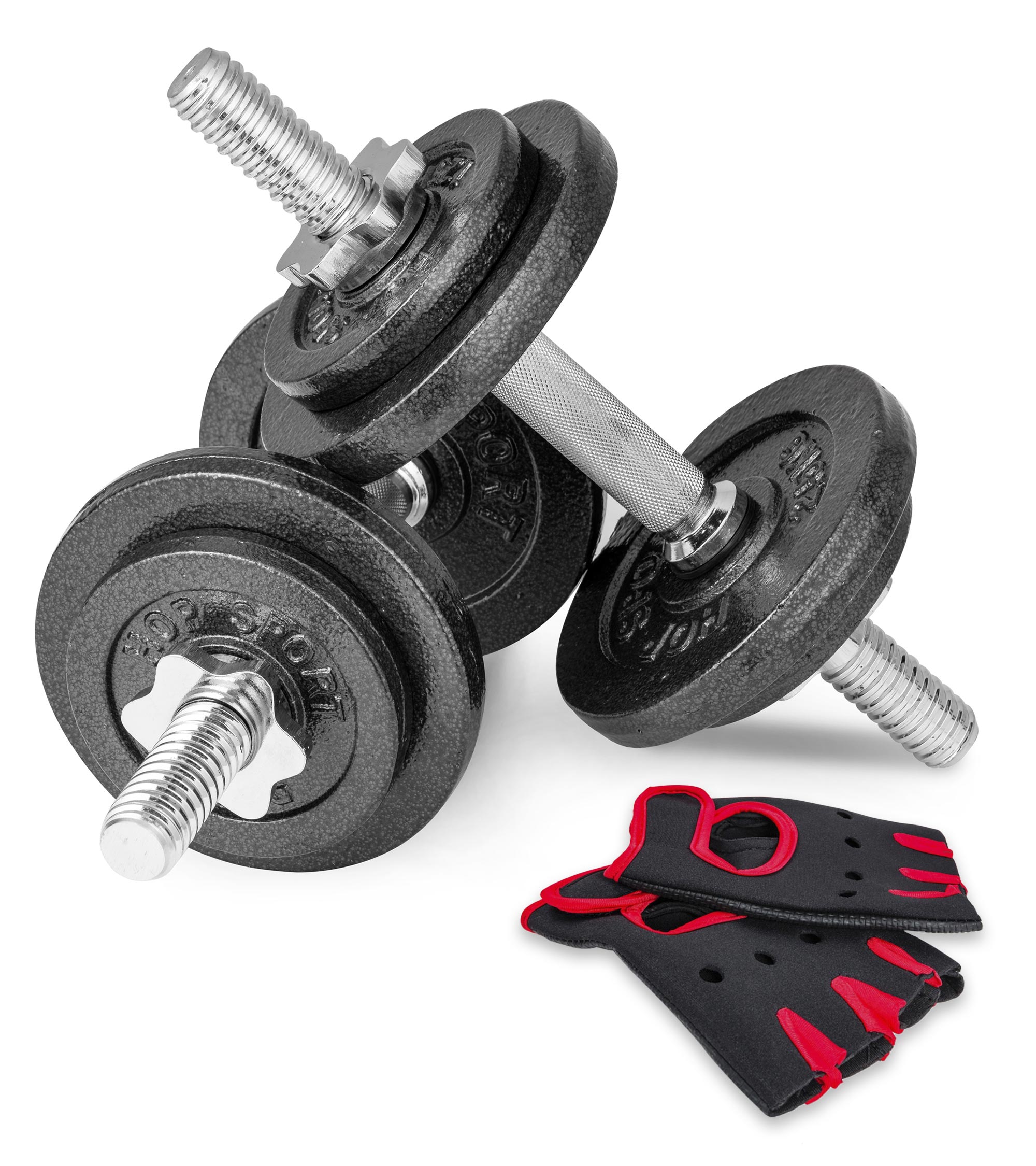 Hop-Sport Kurzhantel 2er Set aus Neopren Gewichte 1-5kg Aerobic Fitnesstraining 